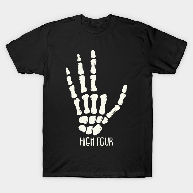 High Four - Funny Finger Amputee Gift T-Shirt by Shirtbubble